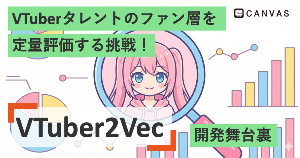 VTuberタレントのファン層を定量評価する挑戦！「VTuber2Vec」開発の舞台裏